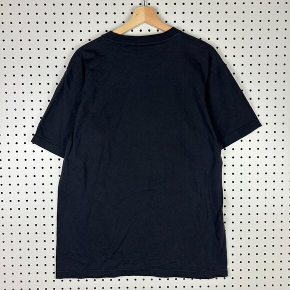 Southpole Y2K Gothic Black T Shirt Size Large Graphic Skater Punk Blue Logo 1991 - Picture 3 of 5